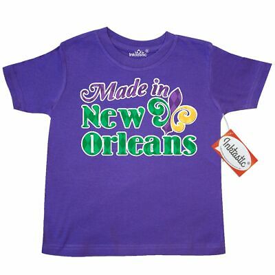 Inktastic Made In New Orleans Toddler T-Shirt Mardi Gras Fleur De Lis Jester Kid