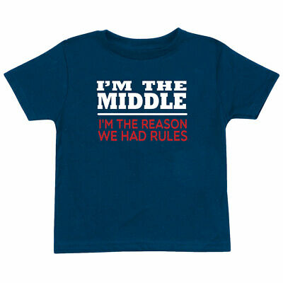 Children's I'm the Middle the Reason for Rules Toddler T-Shirt