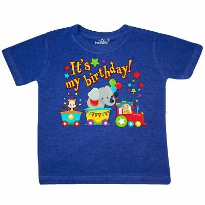 Inktastic Its My Birthday- Circus Train, Monkey, Elephant, Clown Toddler T-Shirt