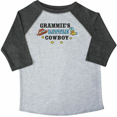 Inktastic Grammies Little Cowboy With Cowboy Hat And Boots Toddler T-Shirt Tees.