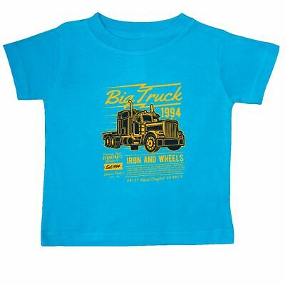 Inktastic Big Truck Iron And Wheels Baby T-Shirt Rig Semi-trailer Vintage Cars