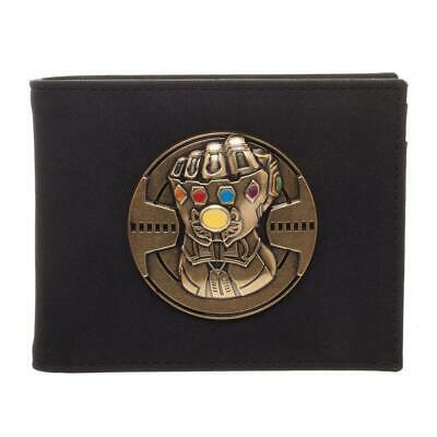 Infinity Gauntlet Bi-Fold Wallet, PU Leather Money ID Cards, Avengers Infinity W