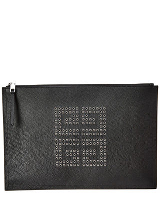 Givenchy Womens  Eyelet Embellished Leather Pouch