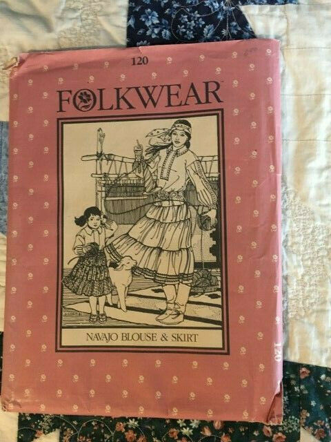 Folkwear Pattern #120 Navajo Blouse & Skirt--UNCUT
