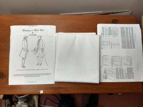 Gentleman's Frock Coat Pattern By Janice  Pence Ryan 1991