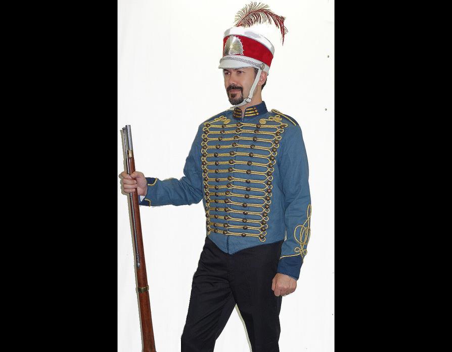 Napoleonic Jacket 1812-1815 11th Hussars Tunic Marching Band M Dutch Prussia