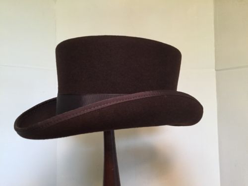 Regency Style Dress Hat In Gray, Brown Or Black Made In USA