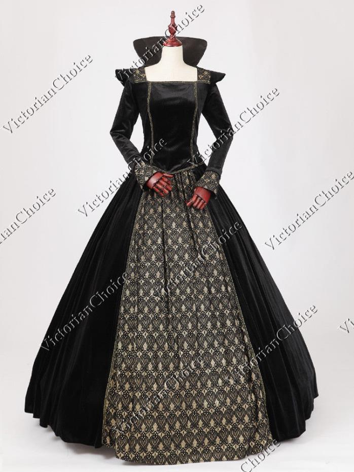 Black & Gold Game of Thrones Ball Gown Halloween Costume - Size XL