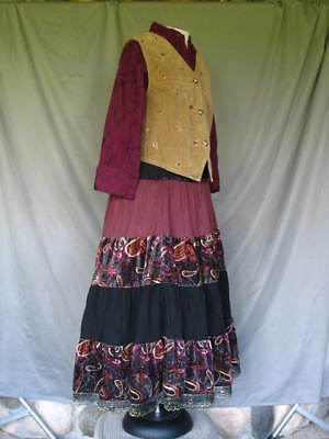 Victorian Dress Edwardian Civil War Style Western Prairie Gypsy Fortune Teller