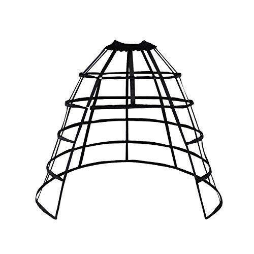 Cage Hoop Skirt Petticoat Dress Pannier 5 Hoops Bustle Cage Crinoline