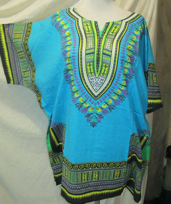 African Shirt Dashiki Print Men Women Succunct Hippie Top Blouse