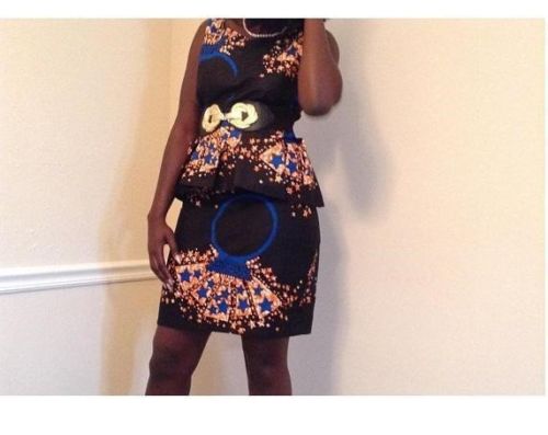 African Print Fabric 2pc Skirt Set