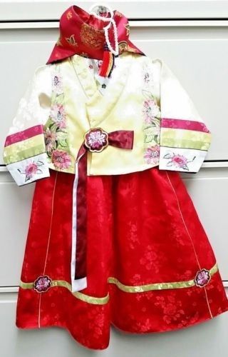 HANBOK Dolbok 1st birthday Korean traditional Korea Ethnic Dress Baby Girl