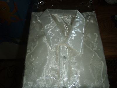 Mens Barong Formal long-sleeves large please see measurements
