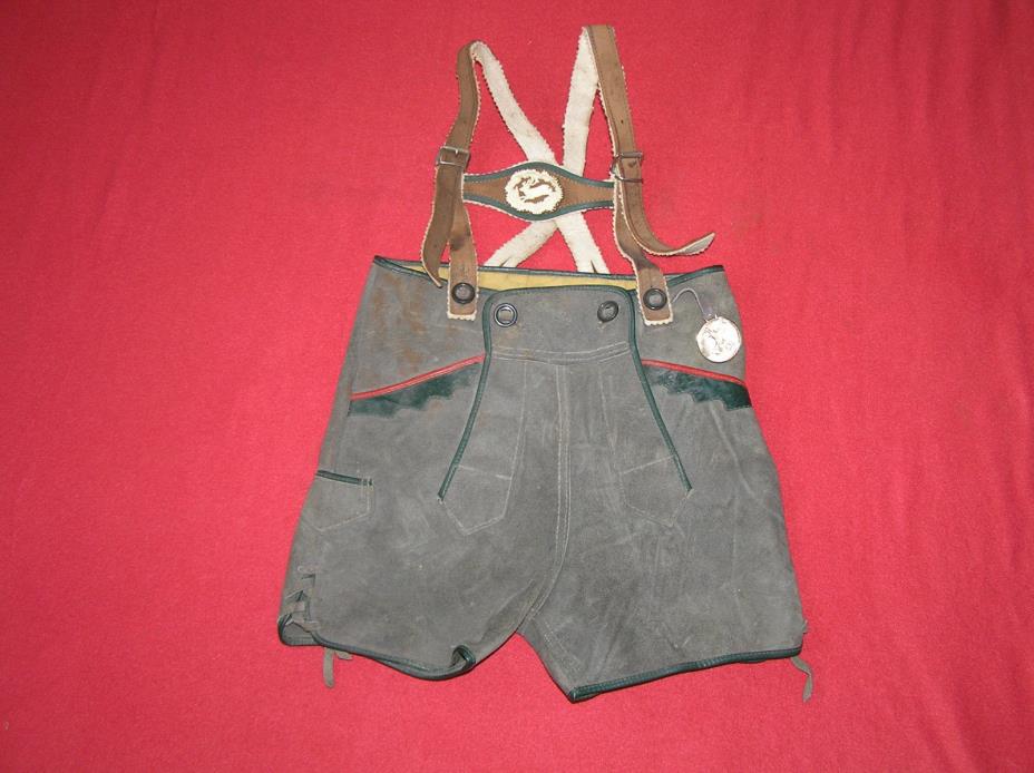 237. A Lederhosen, complete with shoulder/chest straps for a child.