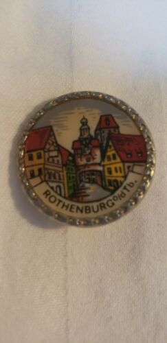 Vintage German Hat Pin Rothenburg o/d Tb.