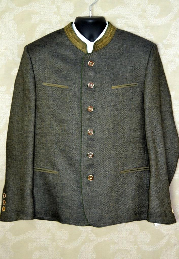 German Men's Trachtenjanker Jacket Lederhosen NEW US 46 (Euro 56)