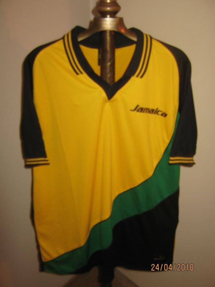 Sun Island Sport Jamaican Shirt Adult MEDIUM (NWT) JAMAICAN FLAG COLORS