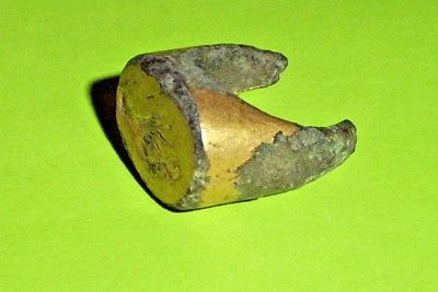 Byzantine SCRIBES SEAL RING 600 AD hand holding quill pen gold writing tool old