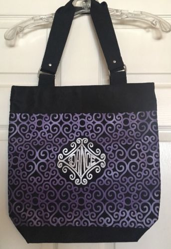 Nice Black & Purple Dance Tote Bag NWOT