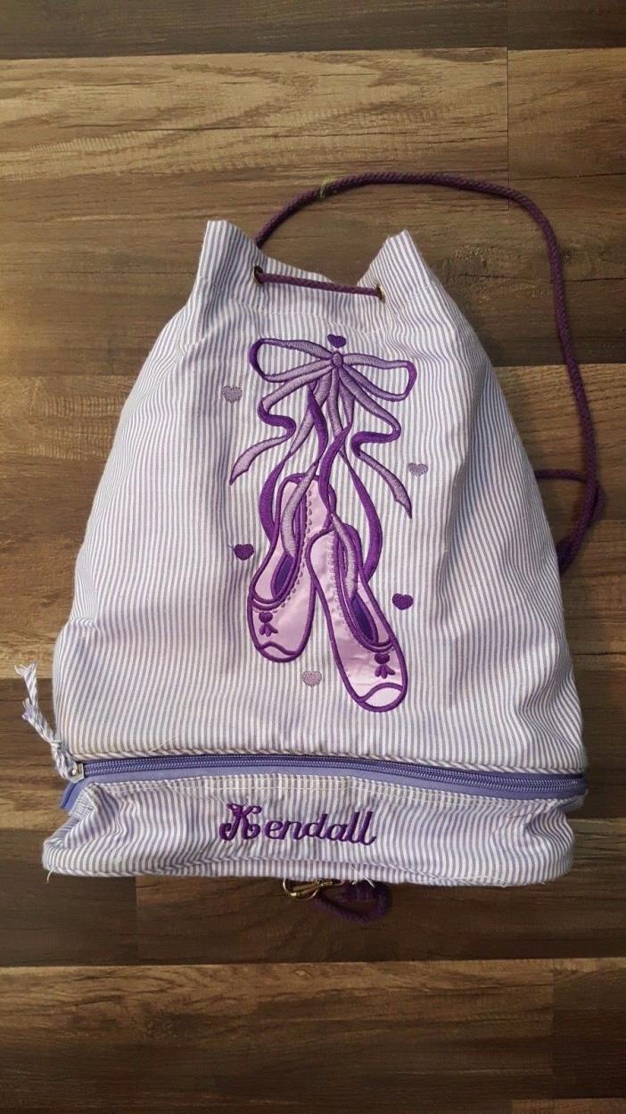 Ballet dance bag totebag purple personalized Kendall