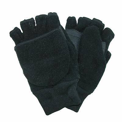 New CTM Kids' and Teens' Fleece Convertible Fingerless Winter Mitten / Gloves