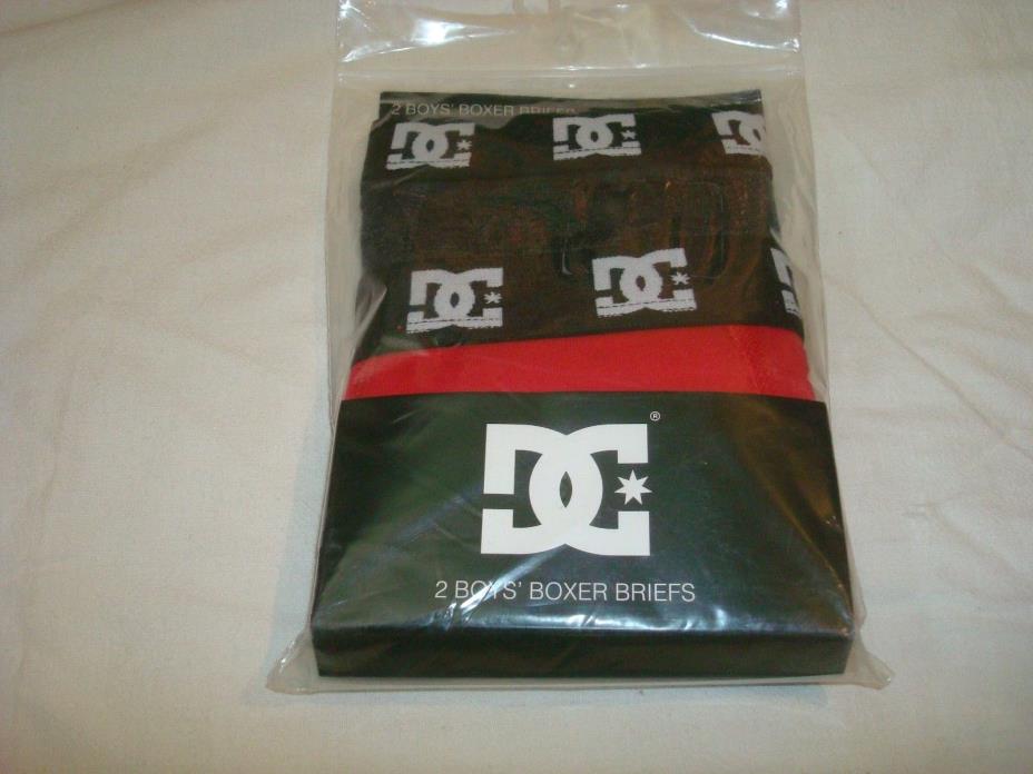 DC SHOES 2 Boys' XL Boxer Briefs Black/Red - NEW