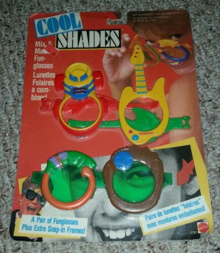 NEW in package vintage 1987 cool shades, kids sunglasses Mattel