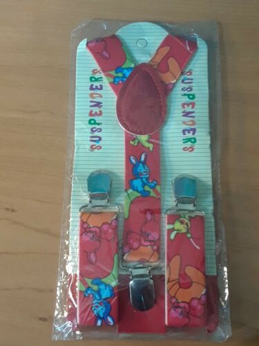 Colorful Bunny Suspenders for children