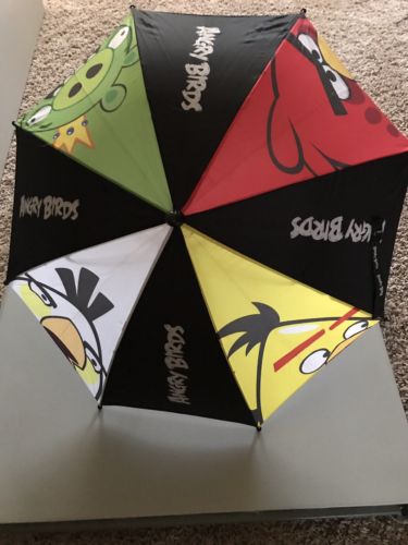 Licensed Angry Birds Kids Molded 3D Handle Rain Umbrella - Rovio Entertainment