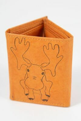 Kids Wallet_ Hammy Moose_Mini Wallet_Genuine Leather_Tri Fold_