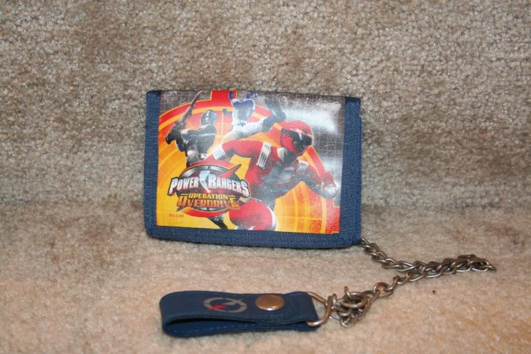 Power Rangers Kids Trifold Wallet Blue and Grey