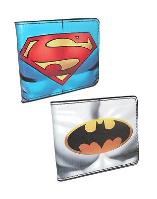 New Buckle Down Kids' DC Comics Superman vs Batman Bifold Wallet Kit (Pack of 2)