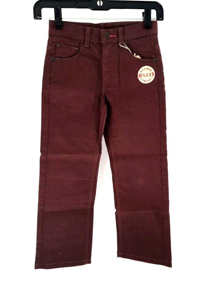 Wrangler Slim Straight Premium Chestnut Jeans Boys Size 6 Slim
