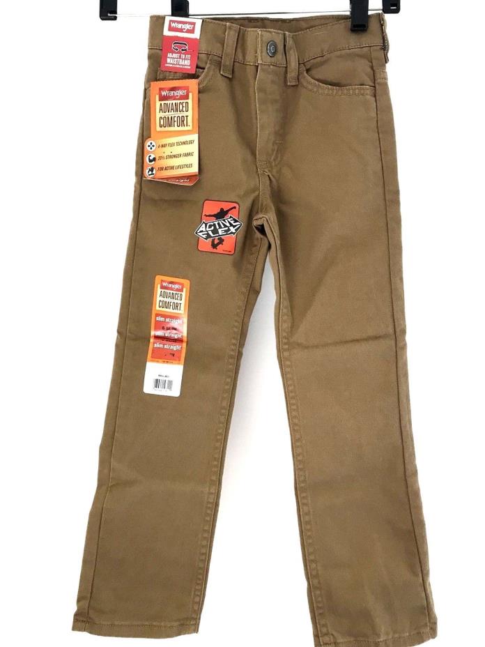 Wrangler Advanced Comfort Slim Straight Chestnut Jean Boys 6 Slim