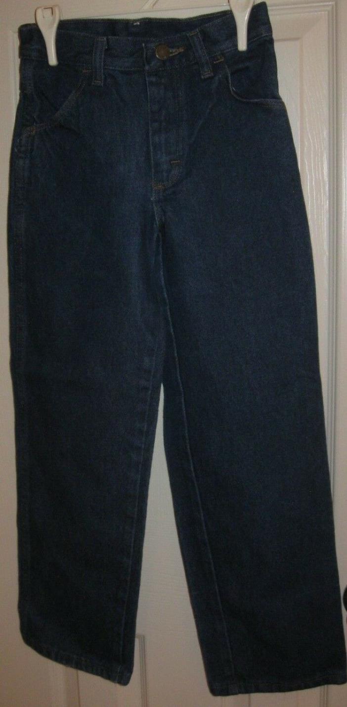 Rustler Jeans (5RUBWDH) boys size 10 slim, Dark blue, 4 pocket