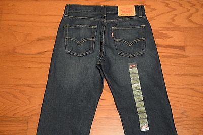 NWT Levi's 514 STRAIGHT Leg Blue Jeans - Boy Size 14 Reg 27 x 27