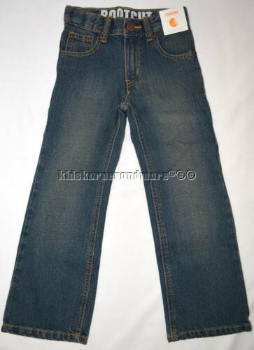 Gymboree Boys Bootcut Denim Jeans sz 5 Slim New Adj Waist Twins Blue Wash