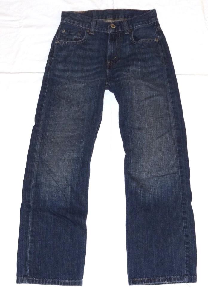 Levis 569 Loose Straight Fit Boys Blue Jeans 14 Slim S 25x27 Pants Denim Cotton