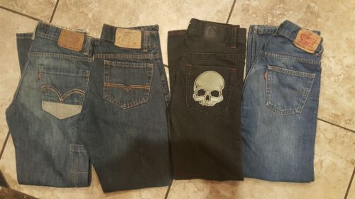 Lot Of 4 Boys Jeans 14 Levi's 514, Hollywood, Levi's 505, Vintage Jeans