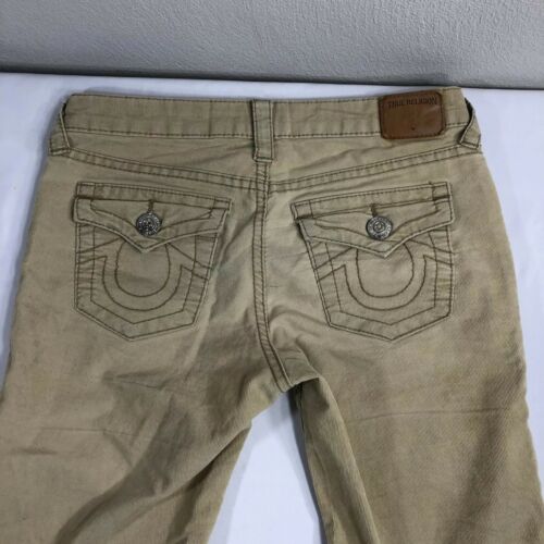 TRUE RELIGION Jeans Khaki Corduroy Skinny Flap Pocket Boys 10 Designer Trues