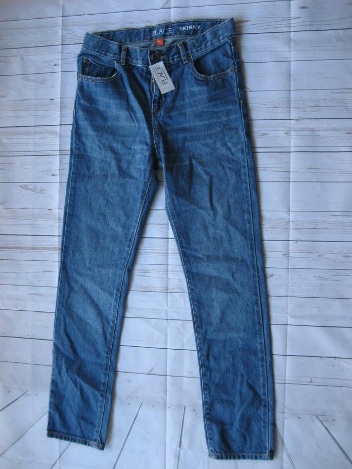 The Children's Place Boys Basic Skinny Jeans Carbon Wash Size 12