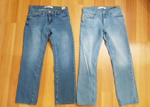 Levi's Boys size 14 R 27 x 27 Slim 511 Denim Jeans Lot Two Pair