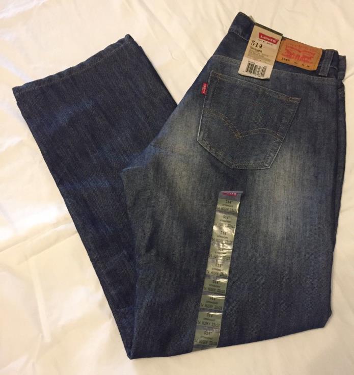 NWT 514 LEVIS SLIM FIT STRAIGHT LEG SIZE 14 HUSKY~33 W 28 L