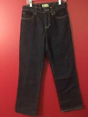 OLD NAVY Boy's Adjustable Waist Straight Leg Dark Jeans - Size 12 Regular - NWT