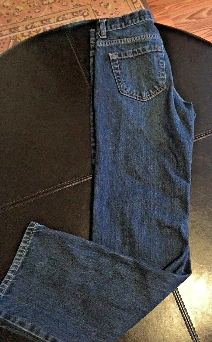 Old Navy Boys Sz 12 Jeans Slim Straight Leg Pants Adjustable Waist Blue Denim