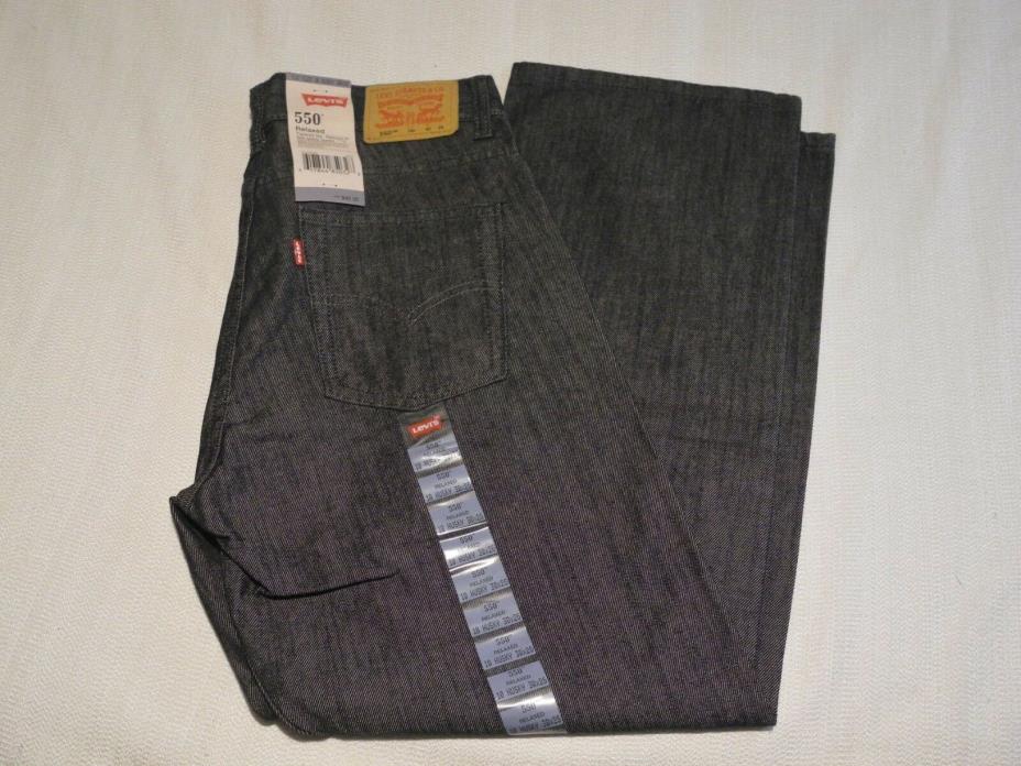 Levi's 550 Boy's Relaxed Fit Tapered Leg Denim Jeans Sz 10 Husky 30 x 26 NWT