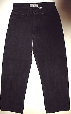 Levi Signature Relaxed Boy's Black Jeans Size 16  W28/L27