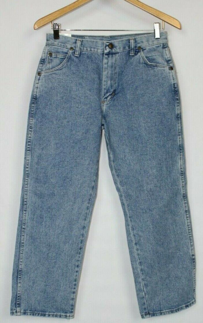WRANGLER Boys Jeans Husky Loose Fit Waist Size 14 Vintage made in USA
