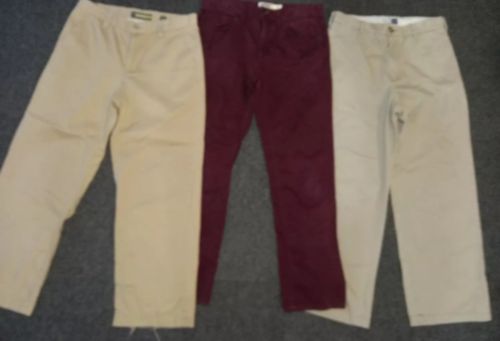 Boys Size 14 Husky Pants Lot Khakis Jeans School Uniform #557